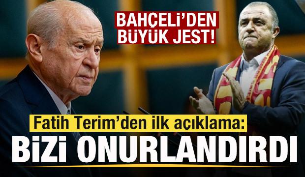 Bah&ccedil;eli'den jest! Fatih Terim'den a&ccedil;ıklama: Bizi onurlandırdı! Ziyaret edeceğim