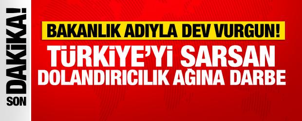 Bakanlık adıyla dolandırıcılık skandalı! 23 ilde dev operasyon: Milyarlık para trafiği...
