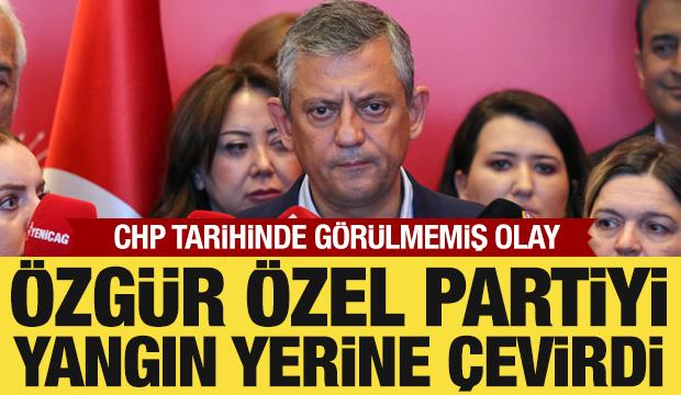 CHP tarihinde g&ouml;r&uuml;lmemiş olay: &Ouml;zg&uuml;r &Ouml;zel, 2 bin kişiyi ihra&ccedil; etti