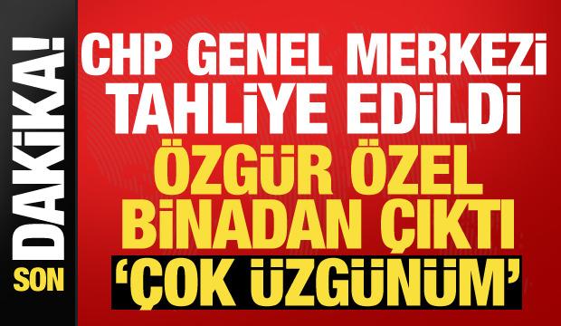 CHP Genel Merkezi tahliye edildi: &Ouml;zg&uuml;r &Ouml;zel binadan &ccedil;ıktı! İşte son durum...