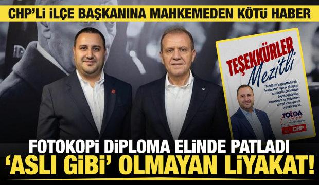 CHP'li belediyede fotokopi diploma skandalı! Mezitli İl&ccedil;e Başkanı G&ouml;k&ccedil;eli'ye k&ouml;t&uuml; haber