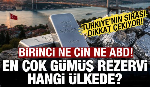 D&uuml;nyada ne kadar g&uuml;m&uuml;ş rezervi var? T&uuml;rkiye'nin sırası dikkat &ccedil;ekiyor!