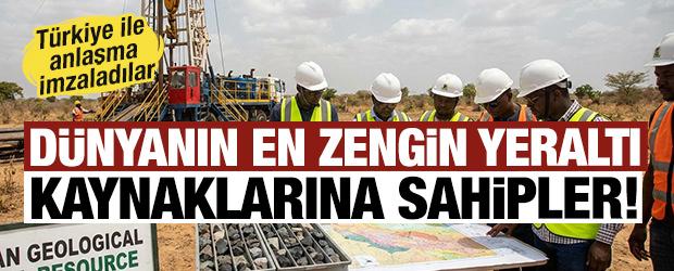 D&uuml;nyanın en zengin yeraltı kaynaklarına sahipler! T&uuml;rkiye ile anlaşma imzaladılar
