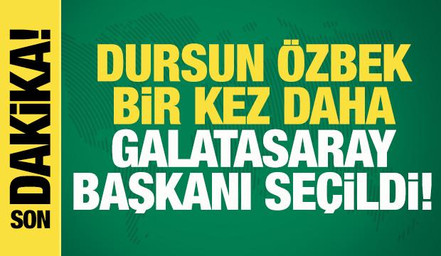 Dursun &Ouml;zbek bir kez daha Galatasaray Başkanı se&ccedil;ildi!