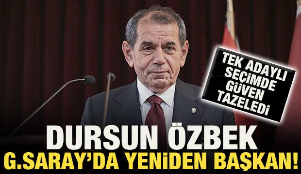 Dursun &Ouml;zbek bir kez daha Galatasaray Başkanı se&ccedil;ildi!