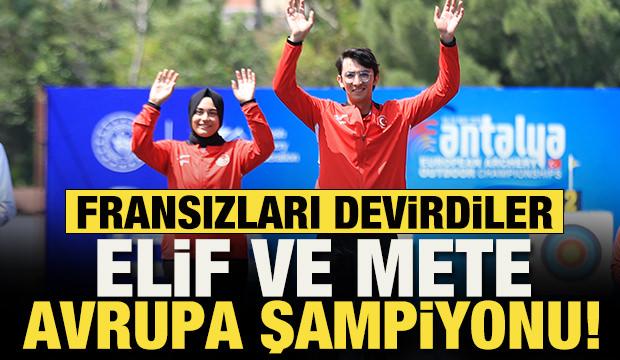Elif Berra G&ouml;kkır ve Mete Gazoz Avrupa şampiyonu!
