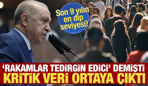 Erdoğan rakamlara dikkat &ccedil;ekmişti: 9 yıl sonra ilk! D&uuml;ş&uuml;ş devam ediyor
