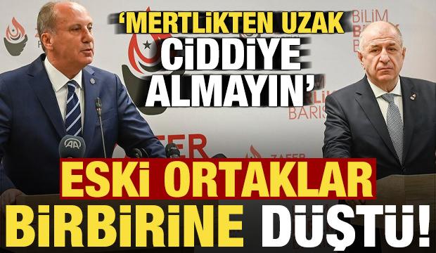 Eski ortaklar Muharrem İnce ve &Uuml;mit &Ouml;zdağ birbirine d&uuml;şt&uuml;!