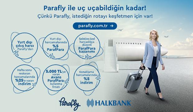 Halkbank Parafly ile u&ccedil; u&ccedil;abildiğin kadar!