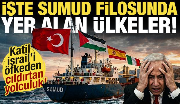 İsrail yine saldırdı! İşte Sumud Filosu'nda yer alan &uuml;lkeler!