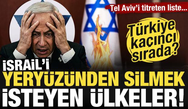 İsrail'i yery&uuml;z&uuml;nden silmek isteyen &uuml;lkeler a&ccedil;ıklandı! İşte Tel Aviv'i titreten liste!