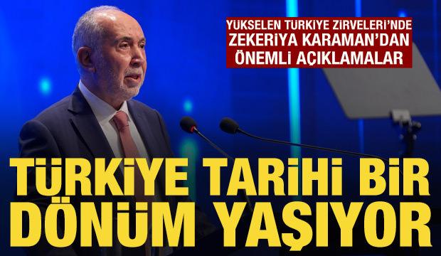 Kanal 7 Medya Grubu Başkanı Zekeriya Karaman: T&uuml;rkiye tarihi bir d&ouml;n&uuml;m yaşıyor