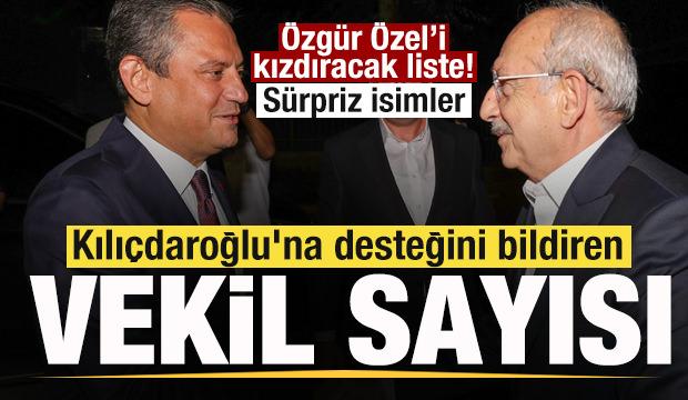 Kılı&ccedil;daroğlu'na desteğini bildiren vekil sayısı katlandı! &Ouml;zg&uuml;r &Ouml;zel'i şoke edecek liste!