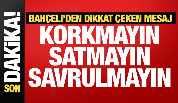 Son dakika: MHP lideri Bah&ccedil;eli'den &ouml;nemli a&ccedil;ıklamalar