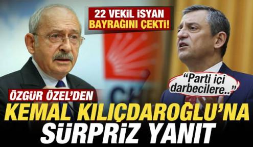 &Ouml;zg&uuml;r &Ouml;zel'den Kılı&ccedil;daroğlu'na s&uuml;rpriz yanıt! Meydan okudu! 22 vekil isyan bayrağı &ccedil;ekti