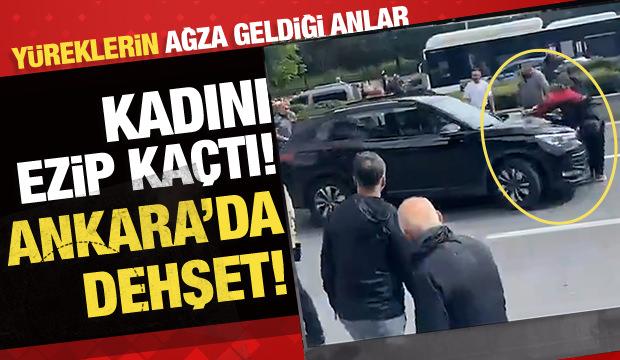 &Ouml;zg&uuml;r &Ouml;zel'in Meclis'e y&uuml;r&uuml;y&uuml;ş&uuml; sırasında kalabalığa dalan ara&ccedil; kadını ezip ka&ccedil;tı