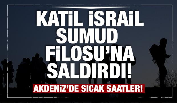 Son dakika...İsrail savaş gemileri ile geldi! Sumud Filosu'na al&ccedil;ak saldırı!