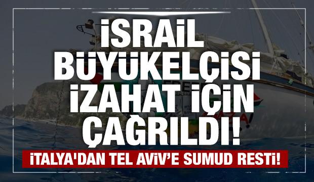 Son dakika...İtalya'dan Tel Aviv'e Sumud resti! İsrail B&uuml;y&uuml;kel&ccedil;isi izahat i&ccedil;in &ccedil;ağrıldı!