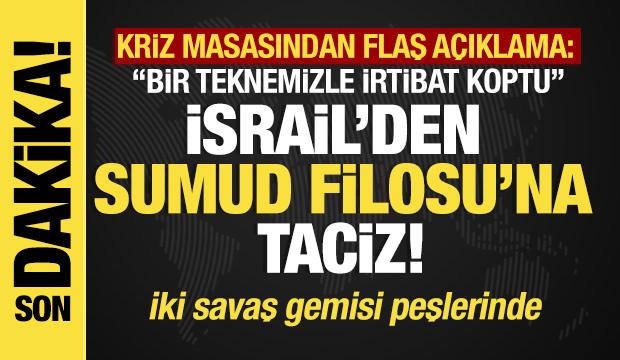 Son dakika...K&uuml;resel Sumud Filosu Kriz Masası duyurdu: Savaş gemileri peşlerinde!