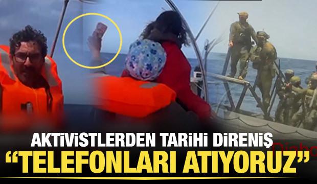 'Telefonları atıyoruz... 'Aktivistlerin direnişi Siyonistleri şoke etti