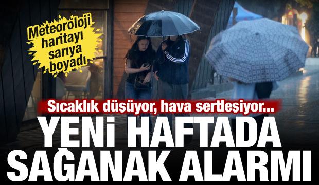 Yeni hafta yağışlı ge&ccedil;ecek, Meteoroloji alarm verdi: 10 il i&ccedil;in sarı kodlu kritik uyarı