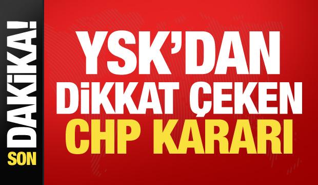 YSK'dan yerel se&ccedil;im başvurusuna ret
