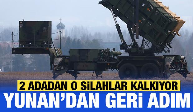 Yunanistan geri adım attı: 2 adadan o silahları kaldırıyorlar!