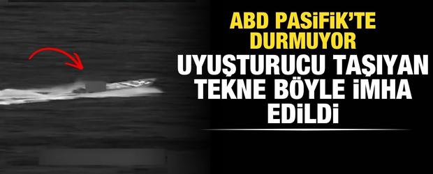 ABD ordusundan Doğu Pasifik&rsquo;te uyuşturucu taşıyan tekneye saldırı: "En az 1 &ouml;l&uuml;"