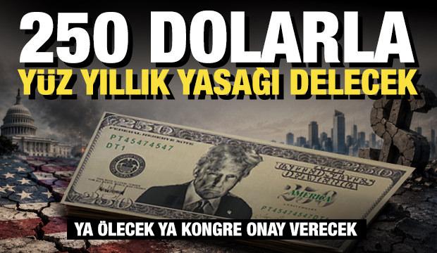 ABD'de tarihi para krizi: Trump'ın resmini taşıyan 250 dolarlık banknot i&ccedil;in gizli baskı