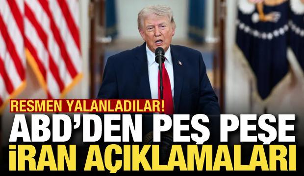 ABD'den peş peşe İran a&ccedil;ıklaması! Beyaz Saray resmen yalanladı! Trump: İran &ccedil;ok kararlı