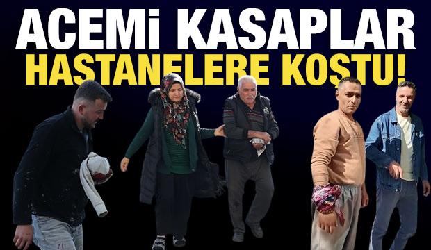 Acemi kasaplar hastanelere koştu!