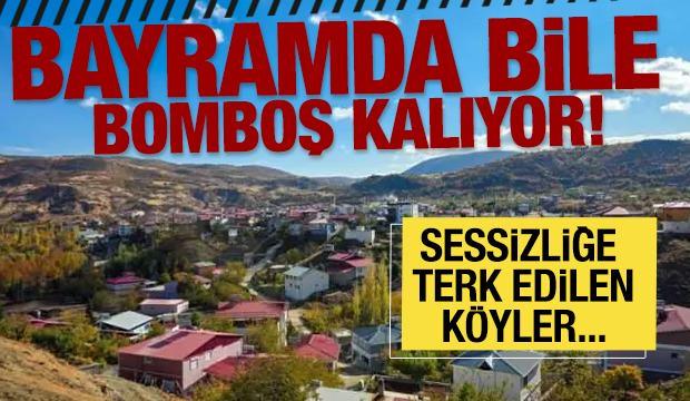 Bayramda bile bomboş kalan k&ouml;yler! Kimse yolundan bile ge&ccedil;miyor