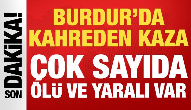 Burdur'da zincirleme kaza: 4 &ouml;l&uuml;, 11 yaralı
