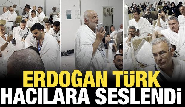 Cumhurbaşkanı Erdoğan, T&uuml;rk hacılarla telefonda g&ouml;r&uuml;şt&uuml;