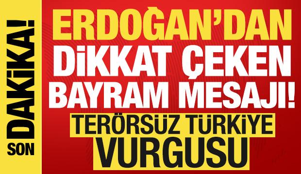 Cumhurbaşkanı Erdoğan'dan Kurban Bayramı mesajı!