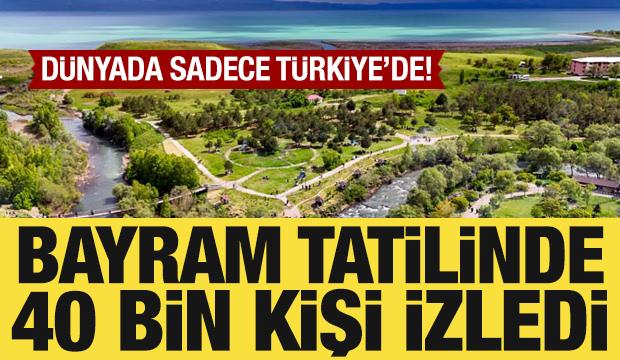 D&uuml;nyada sadece T&uuml;rkiye'de! Bayram tatilinde 40 bin kişi izledi