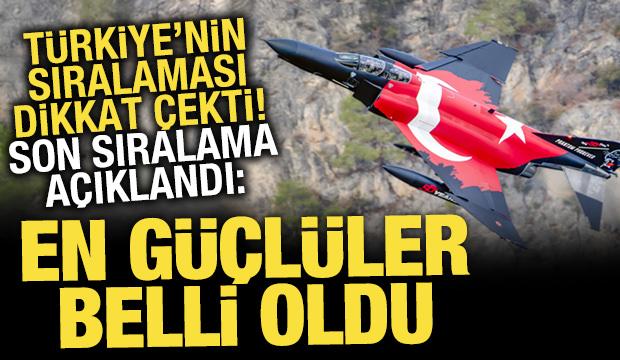 D&uuml;nyanın en b&uuml;y&uuml;k hava kuvvetleri belli oldu! T&uuml;rkiye'nin sıralaması şaşırttı
