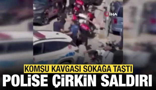 Esenyurt'ta komşu kavgasına m&uuml;dahale eden polise mukavemet
