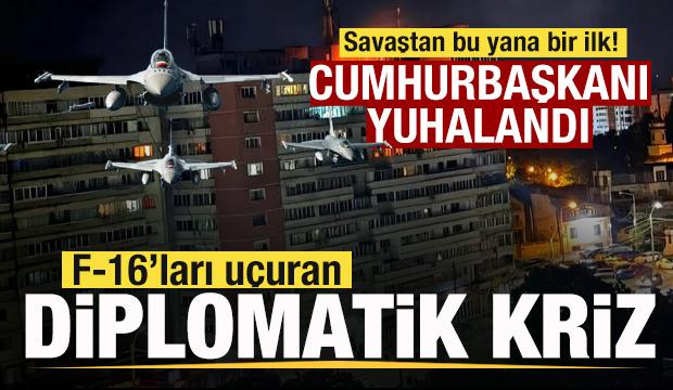 F-16'ları u&ccedil;uran diplomatik! Savaştan bu yana bir ilk! Cumhurbaşkanı yuhalandı