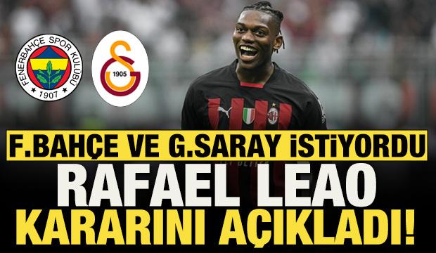 Fenerbah&ccedil;e ve Galatasaray istiyordu! Rafael Leao geleceği hakkında kararını a&ccedil;ıkladı