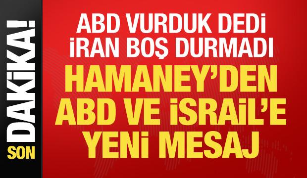 Hamaney'den mesaj! İran: Hava sahamıza giren bir İHA d&uuml;ş&uuml;rd&uuml;k
