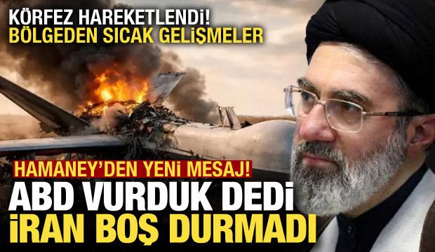 Hamaney'den mesaj! İran: Hava sahamıza giren bir İHA d&uuml;ş&uuml;rd&uuml;k