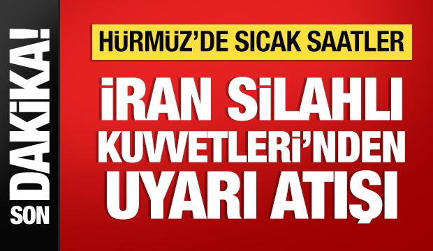 İran Silahlı Kuvvetleri'nden d&uuml;şman gemilere uyarı atışı
