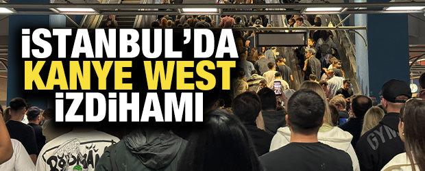 Kanye West'in İstanbul konseri &ouml;ncesi metroda izdiham yaşandı
