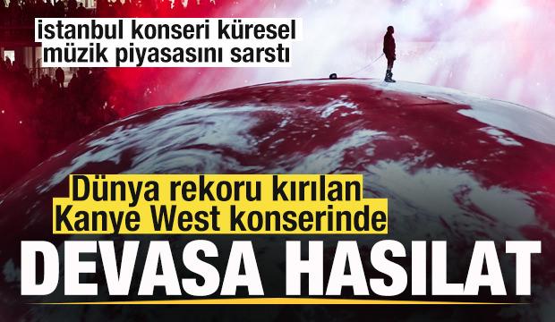 Kanye West'in tarihi İstanbul konserinde devasa hasılat!