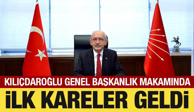 Kemal Kılı&ccedil;daroğlu genel başkanlık makamında: İşte ilk kareler