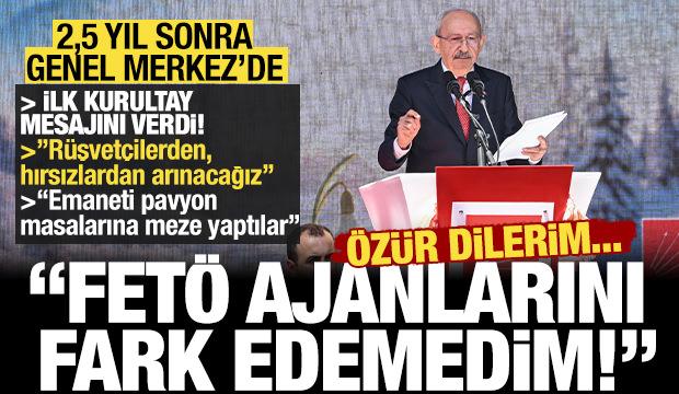 Kılı&ccedil;daroğlu 2,5 yıl sonra ilk kez Genel Merkez'de! 'FET&Ouml; talimatıyla kumpas kurdular'