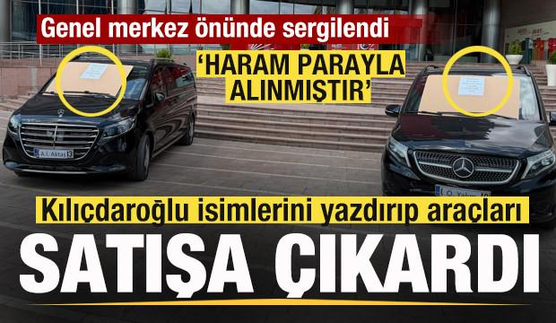 Kılı&ccedil;daroğlu iki aracı satışa &ccedil;ıkardı! G&uuml;ndem olan kare! 'Haram parayla alınmıştır'
