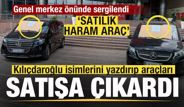 Kılı&ccedil;daroğlu iki aracı satışa &ccedil;ıkardı! G&uuml;ndem olan kareler! 'Satılık haram ara&ccedil;'