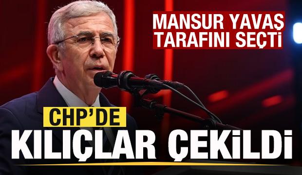 Mansur Yavaş tarafını se&ccedil;ti! CHP&rsquo;de kılı&ccedil;lar &ccedil;ekildi